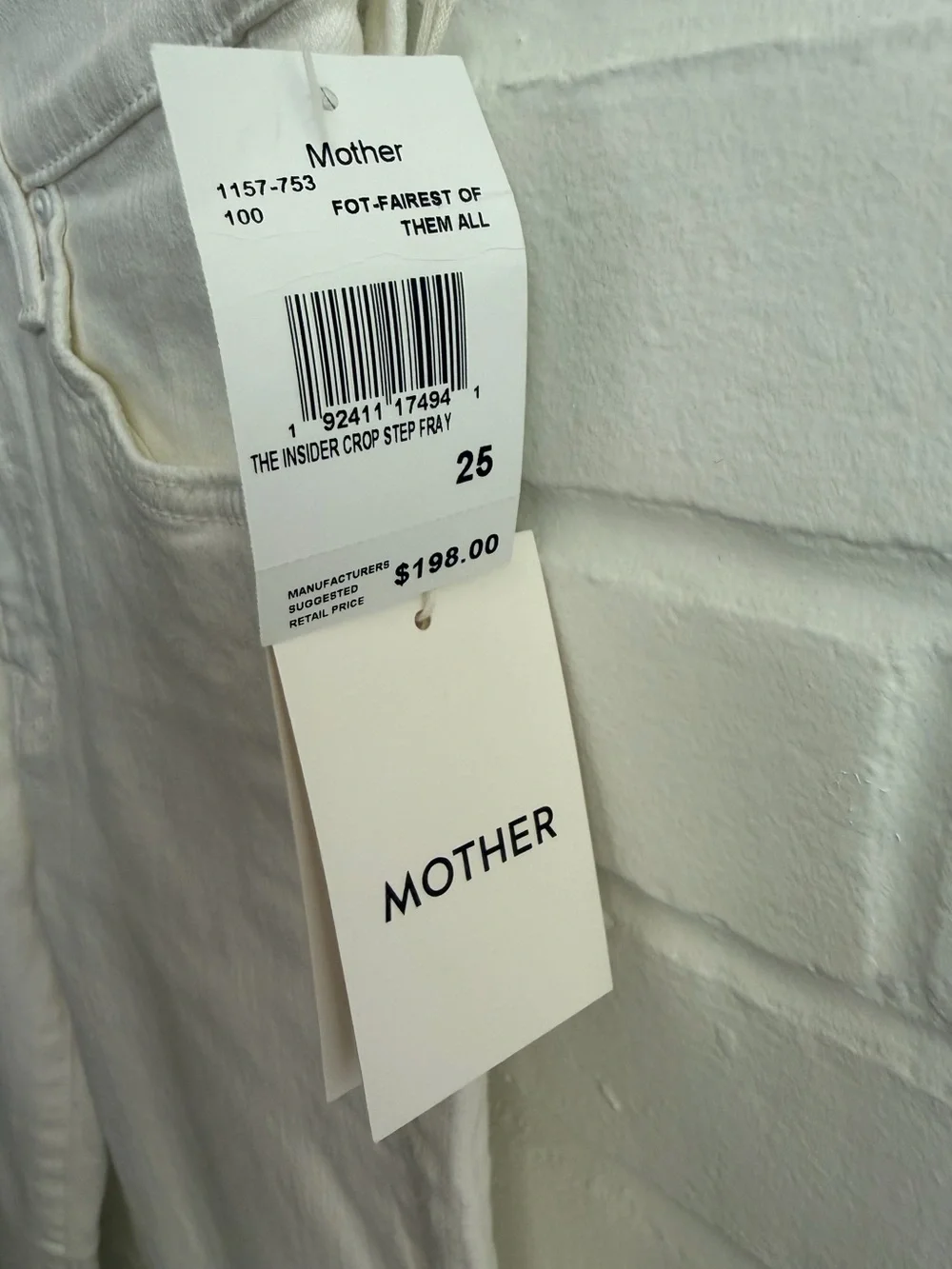 MOTHER nwt white